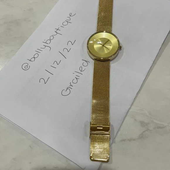 Cielo Mesh Gold Watch Watch - Never Worn - New with Tags